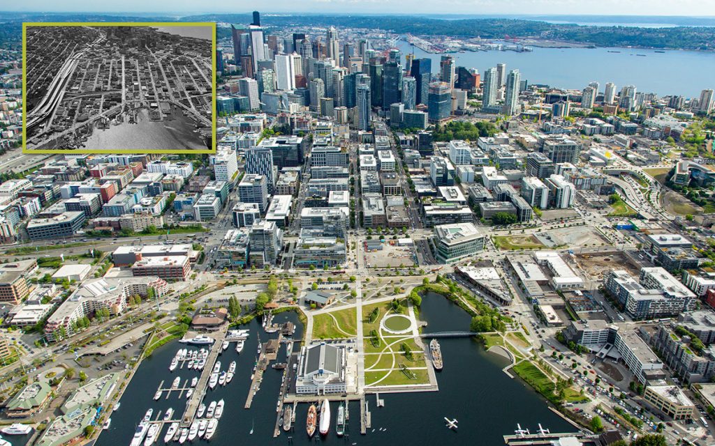 Before & After Aerials of South Lake Union