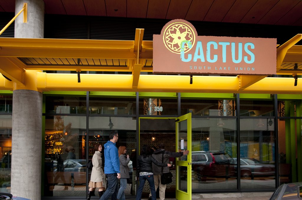 Entrance to Cactus restaurant