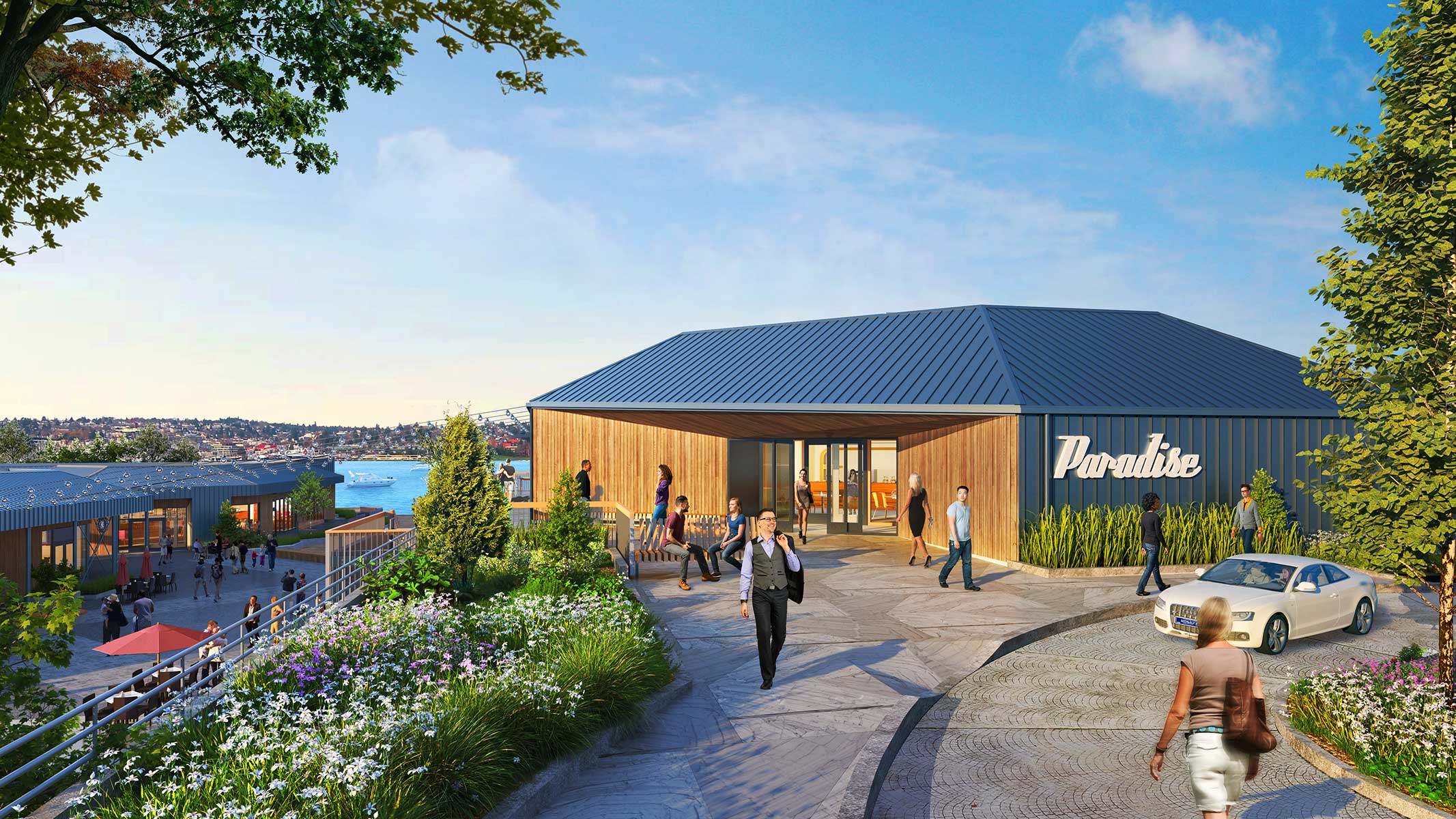 rendering of lake union piers building a